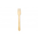 Disposable wooden fork 160 mm (craft paper packaging 10 pcs.)   