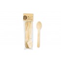 Disposable wooden spoon 160 mm (packaging with euro hanger 10 pcs.)