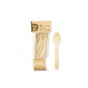 Disposable wooden spoon 160 mm Disposable wooden spoon 160 mm (packaging with euro hanger 25 pcs.)
