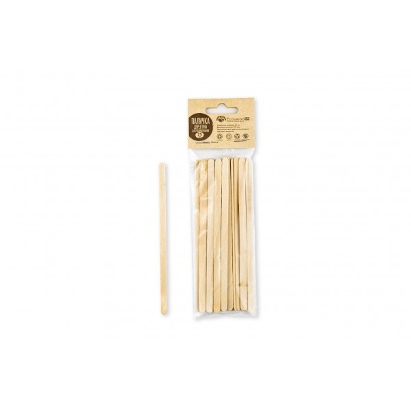 Stirrer for drinks wooden 140x6x1.8 mm highest class (packaging with euro hanger 25 pcs.)