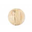 Set of disposable wooden eco-tableware for 10 people